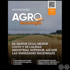 AGROTECNOLOGÍA – REVISTA DIGITAL - SETIEMBRE - AÑO 10 - NÚMERO 124 - AÑO 2021 - PARAGUAY